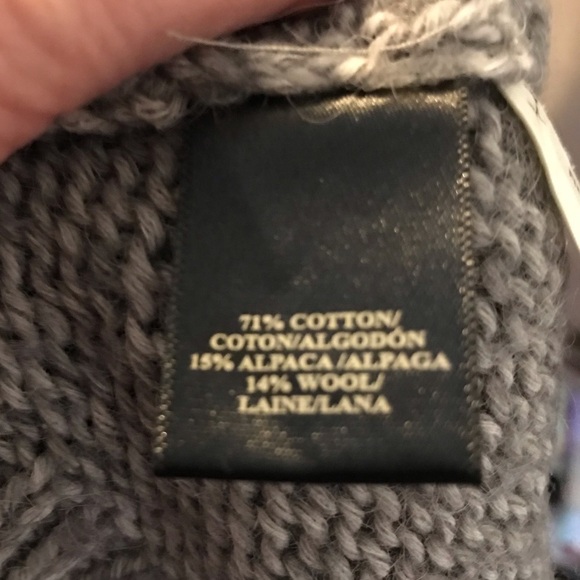 ANN Taylor wool blend knitted pullover sweater. Grey. Size small. - Picture 7 of 7